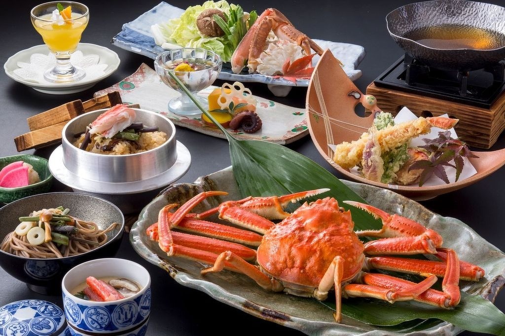 【基本コース　カニ紀行】コースの昼食