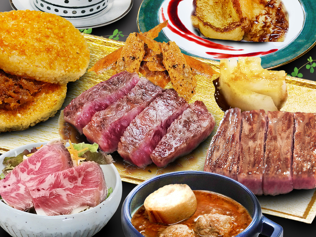 1日目昼食は飛騨牛＆近江牛味くらべ鉄板焼きランチ